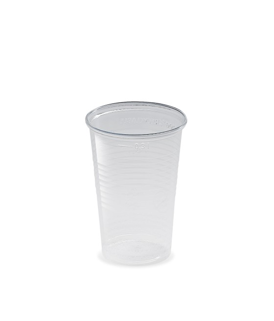 Plastový pohár PP 300ml, TRANSPARENTNÝ, 78mm, 100ks/bal