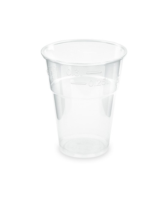 Plastový pohár BIO (PLA) ČÍRY, 300ml, pr. 84mm, 10ks/bal