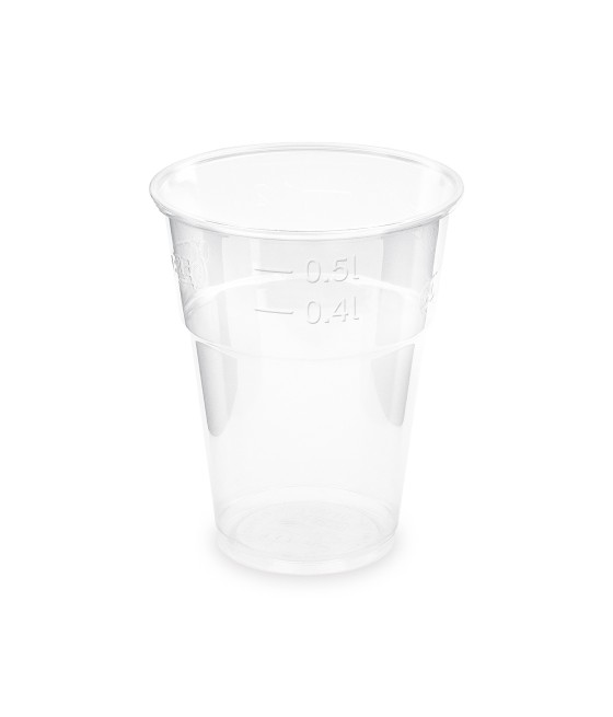 Plastový pohár BIO (PLA) ČÍRY, 500ml, pr. 102mm, 10ks/bal