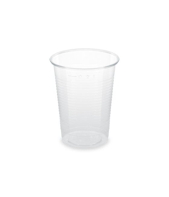 Plastový pohár BIO (PLA) ČÍRY, 200ml, pr. 70mm, 100ks/bal