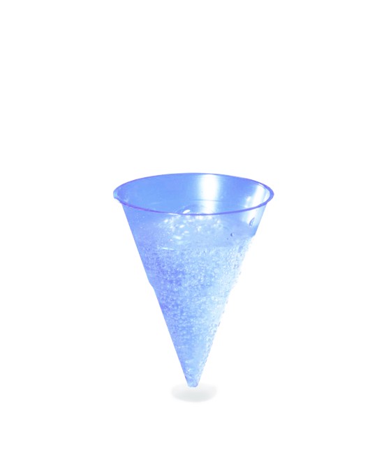 Plastový pohár (PP) 115ml, BLUE CONE, pr. 70mm, 1000 ks/bal