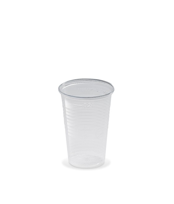 Plastový pohár PP 200ml, TRANSPARENTNÝ, 70mm, 15ks/bal