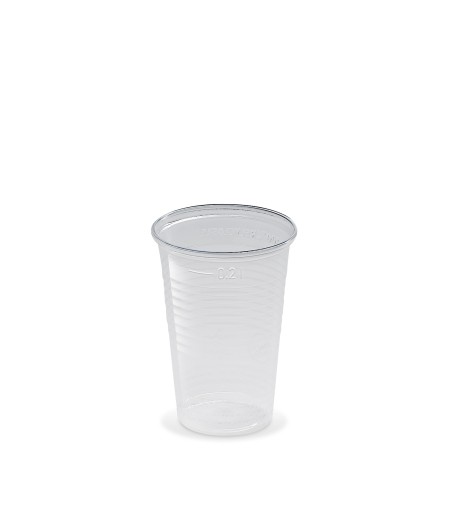 Plastový pohár PP 200ml, TRANSPARENTNÝ, 70mm, 15ks/bal