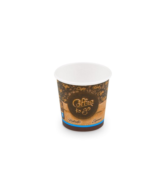 Papierový pohár "COFFEE TO GO" 110 ml, XS, pr. 62mm, 50ks/bal