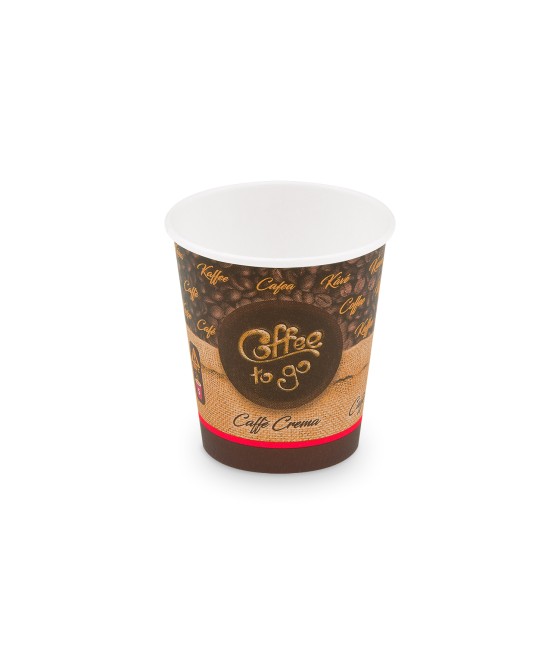 Papierový pohár "COFFEE TO GO" 200 ml, S, pr. 73 mm, 50 ks/bal.