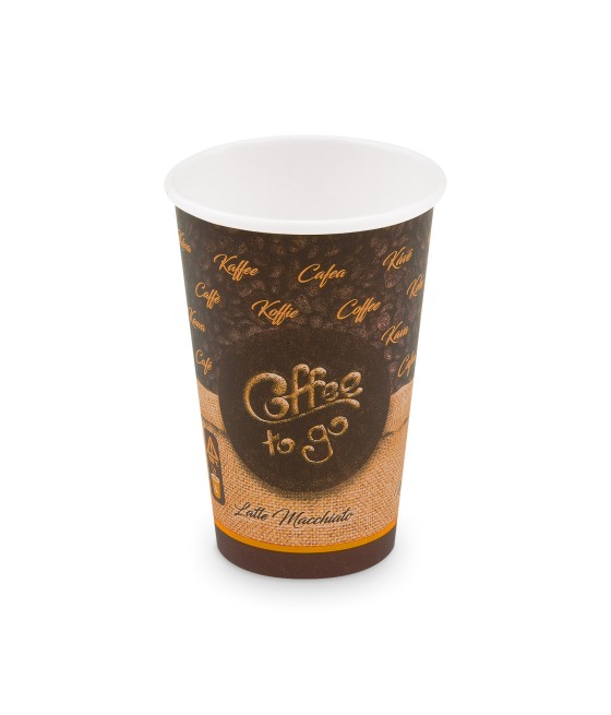 Papierový pohár "COFFEE TO GO", 330 ml, L, pr.80mm, 50ks/bal