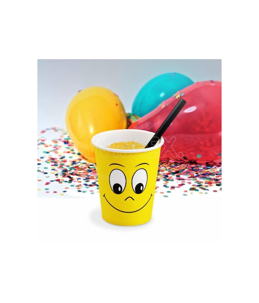 Papierový pohár "SMILE" 280ml, M, 80mm, 50ks/bal