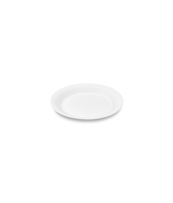 Papierový tanier plytký, BIELY, pr. 15 cm, 100ks/bal.