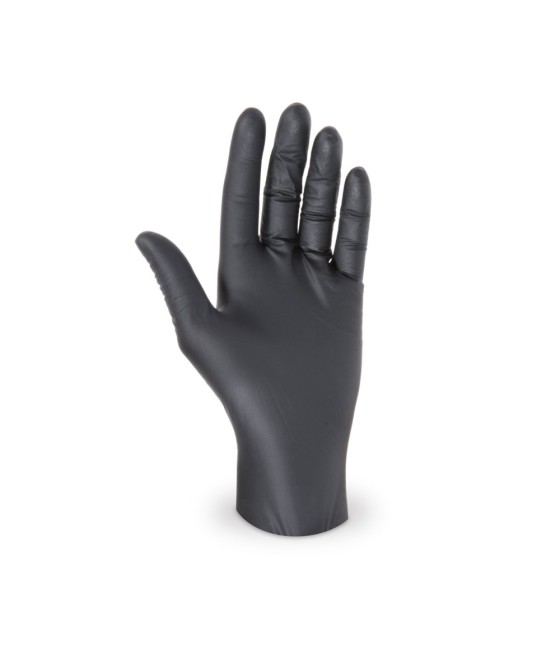 Nitrilové rukavice ČIERNE, veľkosť M - NEPUDROVANÉ, 100ks/bal.