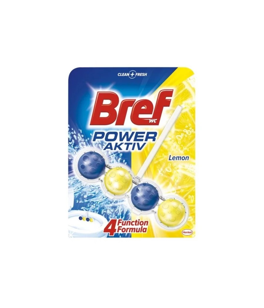 WC blok BREF Power Aktiv Citrus 50g