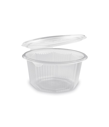 Miska osemhranná priehľadná s viečkom 1000 ml (PP) 50 ks/bal.
