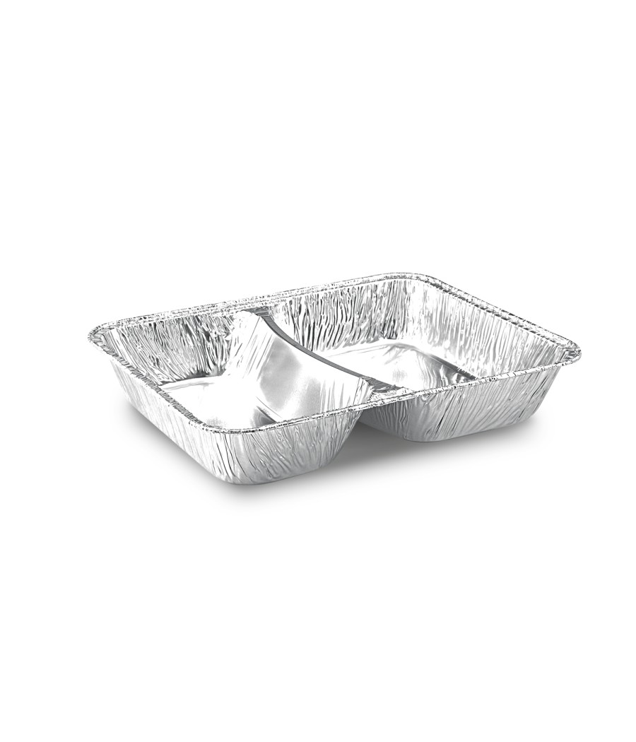 ALU Menu miska 2-dielna (1020ml) 22,7 x 17,7 x 3,9cm, 100 ks/bal.