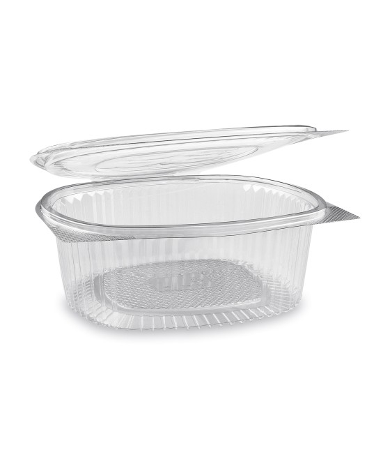 Miska oválna priehľadná s viečkom 1500 ml (PET) 50 ks/bal.