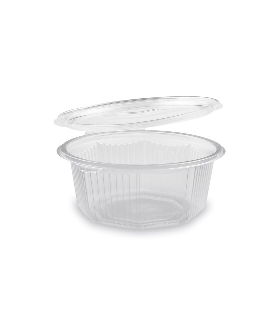 Miska osemhranná priehľadná s viečkom 750 ml (PP) 50 ks/bal.