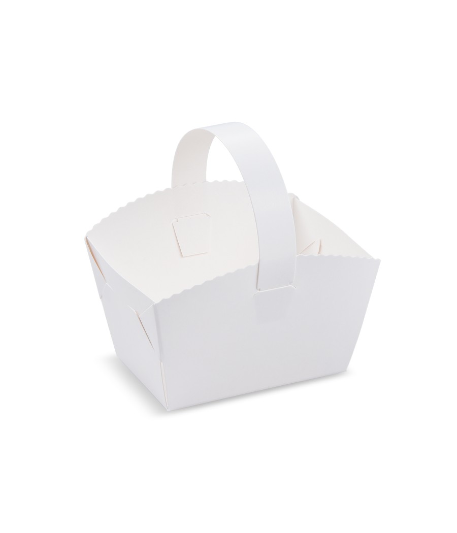 Svadobné košíčky s uškom 10 x 8 x 6 cm 50 ks/bal.