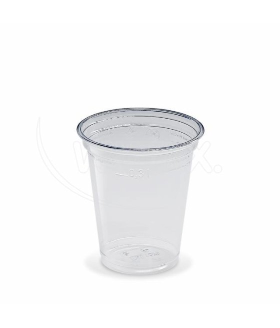 Plastový pohár PET 300ml, TRANSPARENTNÝ, 95mm, 50ks/bal