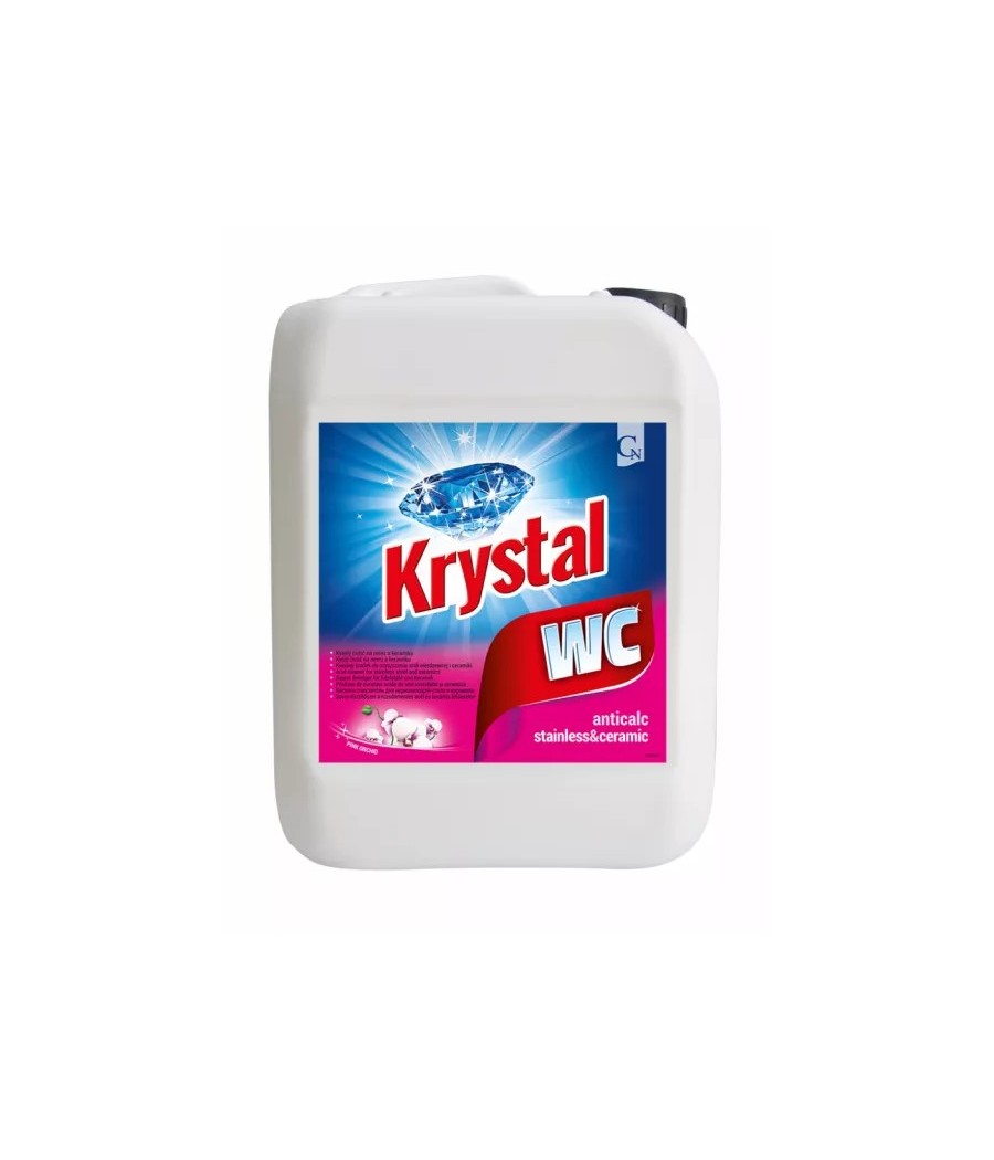 Krystal - čistič na WC keramiku ANTICALC, RUŽOVÝ, 5L