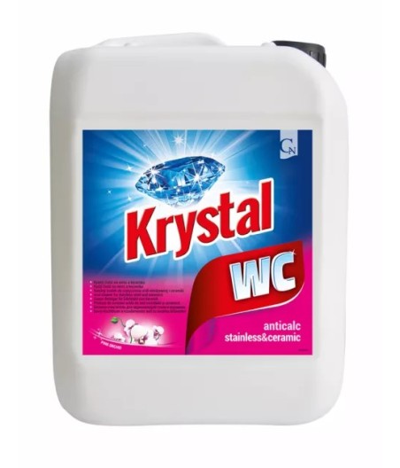 Krystal - čistič na WC keramiku ANTICALC, RUŽOVÝ, 5L