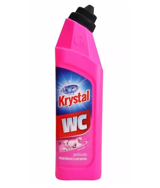 Krystal - čistič na WC keramiku ANTICALC, RUŽOVÝ, 750 ml