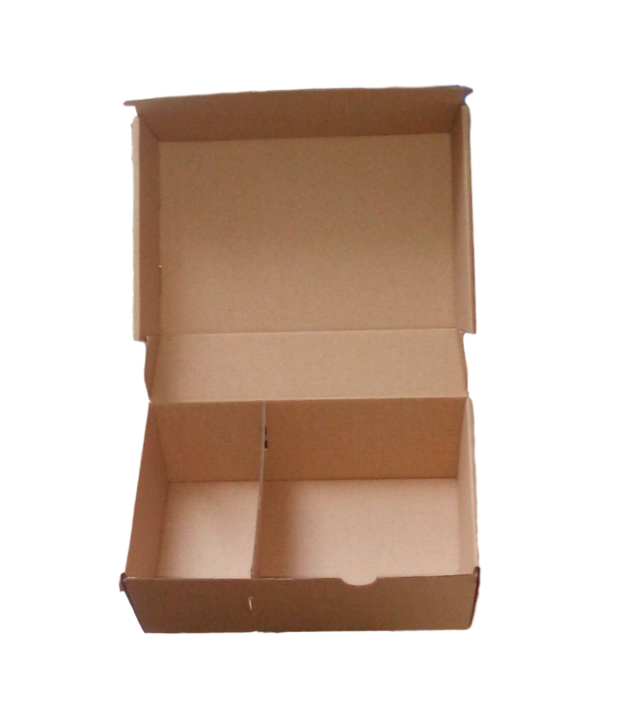 Burger BOX s extra priečinkom na HRANOLKY bez potlače, 200x130x110, 50ks/bal