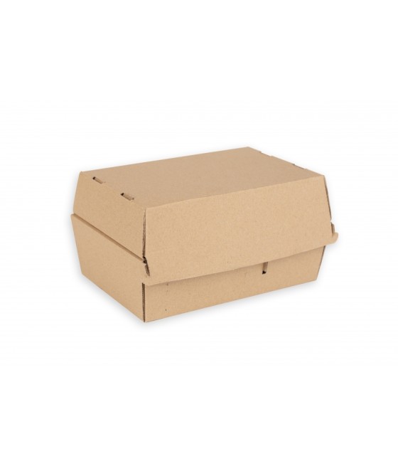 Burger BOX s extra priečinkom na HRANOLKY bez potlače, 200x130x110, 50ks/bal