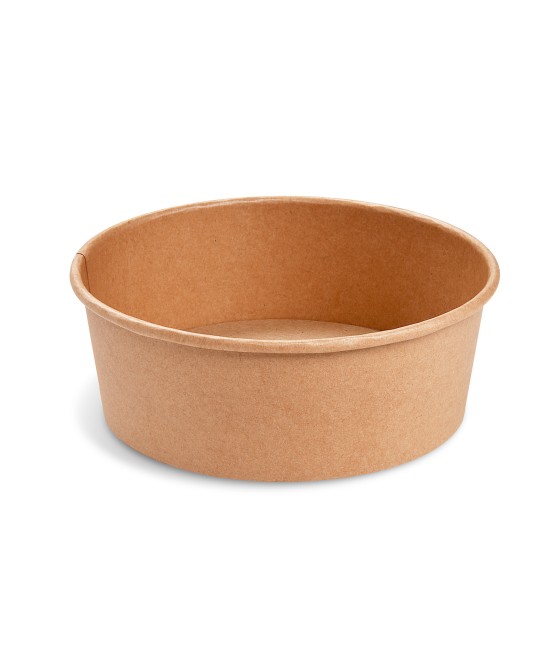 Papierová miska KRAFT 1300ml, HNEDÁ, O 185cm, 50ks/bal