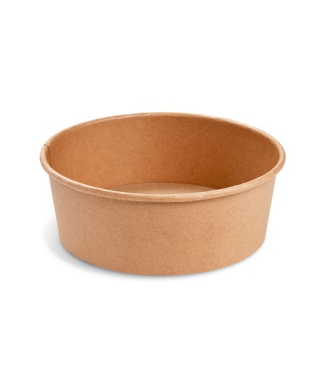 Papierová miska KRAFT 1300ml, HNEDÁ, O 185cm, 50ks/bal