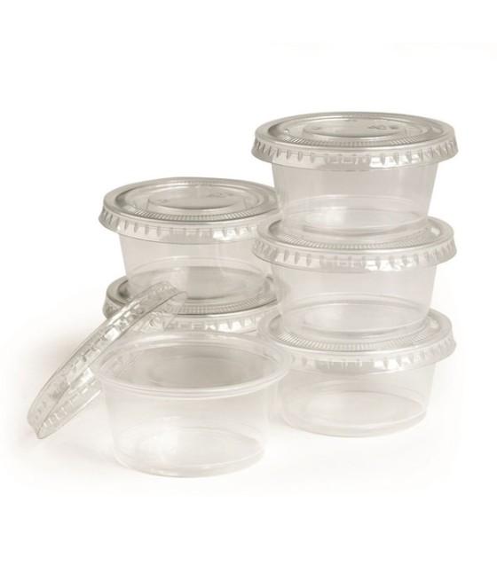 Dressing miska TRANSPARENTNÁ, rPET, 50ml, 168ks/bal 