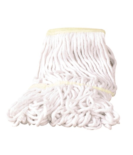 Strapcový mop BAVLNA 400g, BIELY