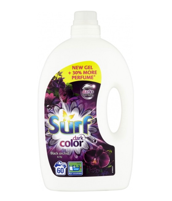 SURF Dark Color Black Orchid, prací gél, 60 PD