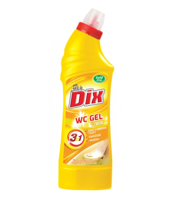 DIX - WC gél na toalety, CITRÓN, 750 ml