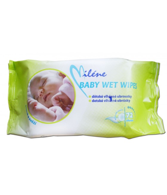 Detské vlhčené utierky MILENE 72ks