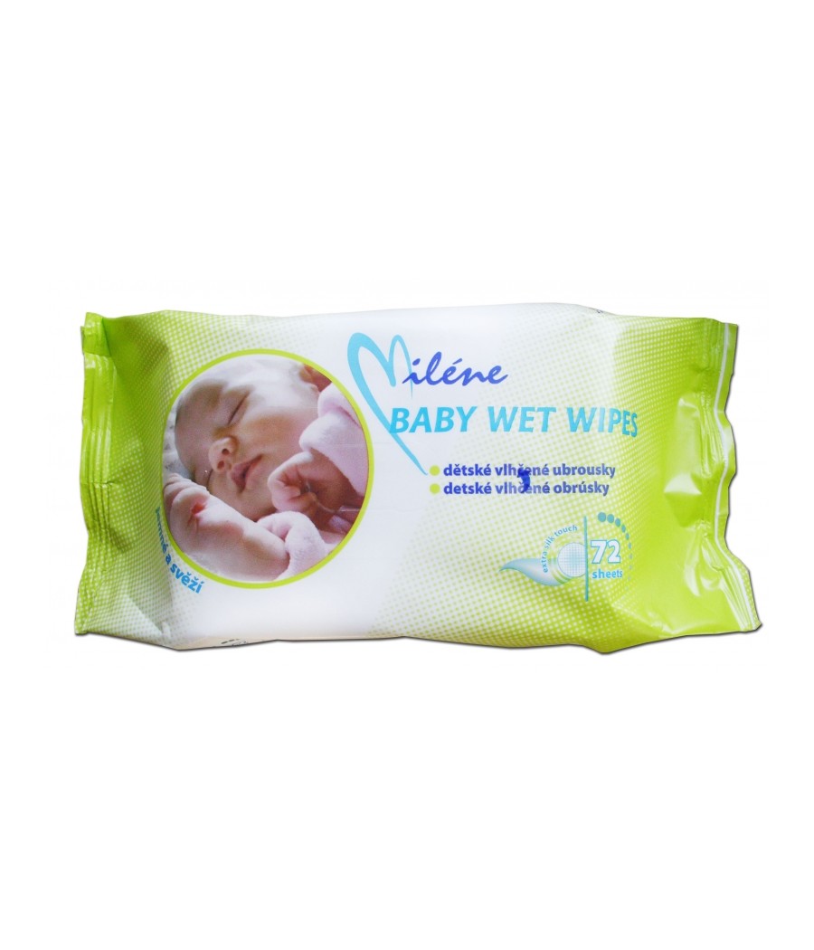 Detské vlhčené utierky MILENE 72ks