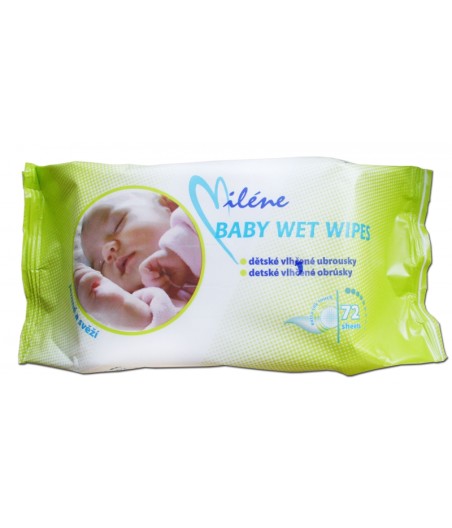 Detské vlhčené utierky MILENE 72ks