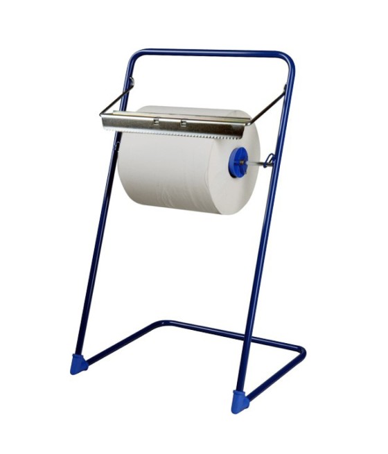 Odvinovač priemyselných utierok (kovový) stojanový, MODRÝ, 1ks