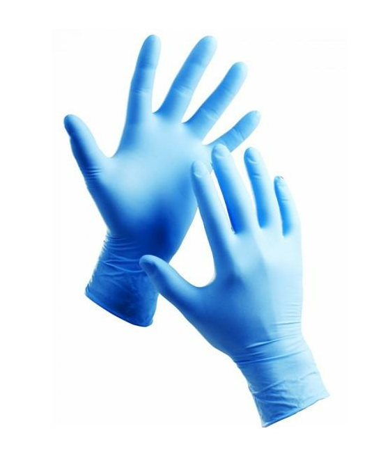 Nitrilové rukavice Flower Smart MODRÉ, veľkosť M - NEPUDROVANÉ, 100ks/bal.