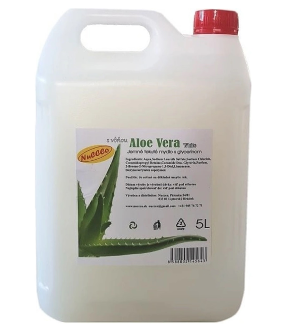  Tekuté mydlo NUCCCO Aloe Vera White 5L