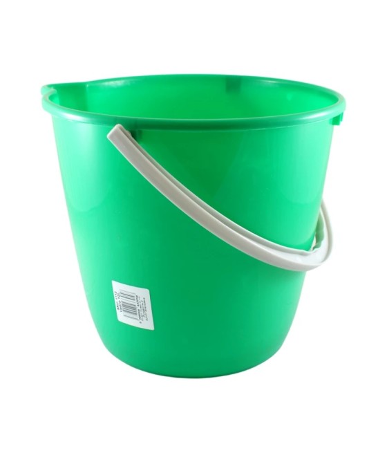 Plastové OKRÚHLE vedro 12L, ZELENÉ