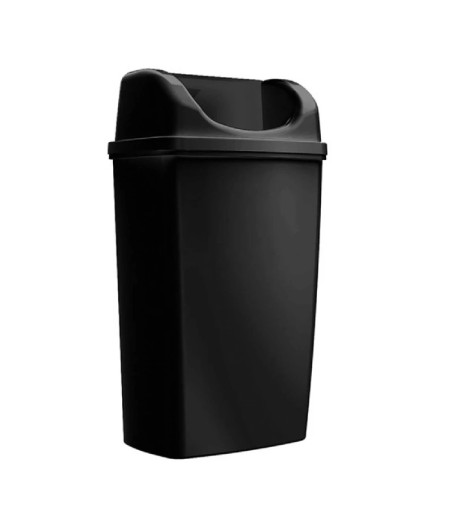 Nástenný kôš RULOPAK čierny 50L