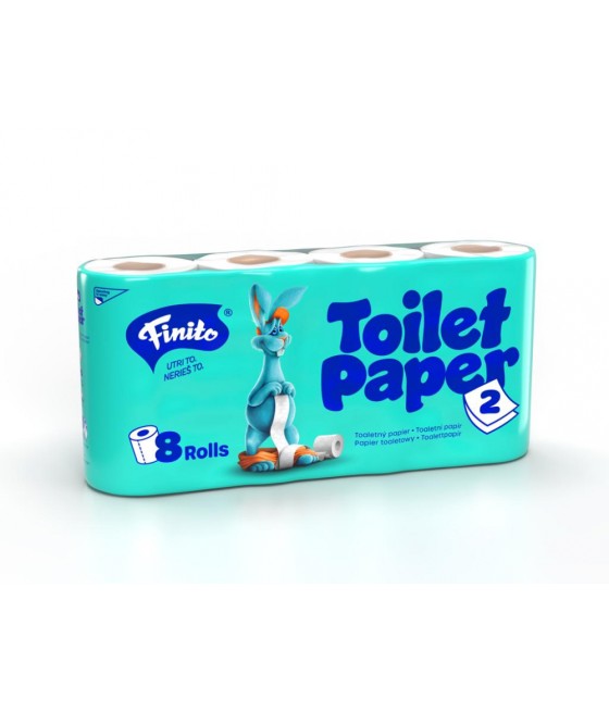 Toaletný papier FINITO ,2vr. 100% cel., 8ks/bal.
