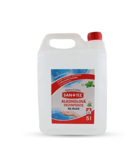 SANITIZ - Bezoplachová antibakteriálna dezinfekcia rúk na báze alkoholu, 5L SANITIZ