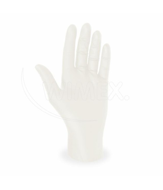 Latexové rukavice BIELE, veľkosť XL - NEPUDROVANÉ, 100ks/bal