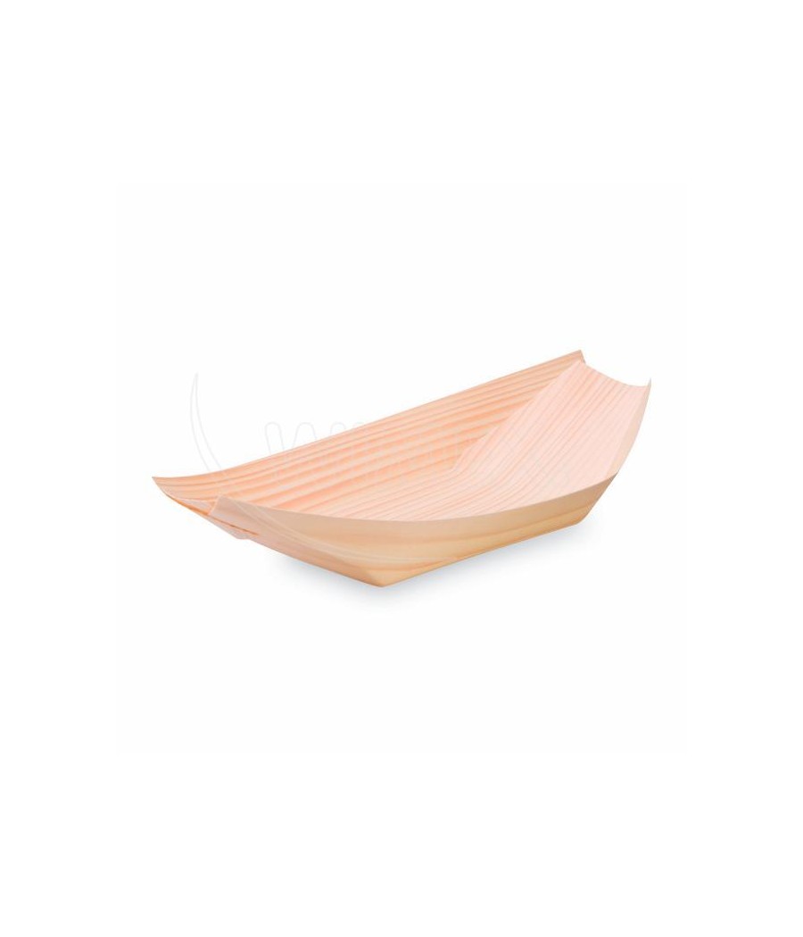 Fingerfood miska drevená lodička 21,5 x 11 cm 100 ks/bal.