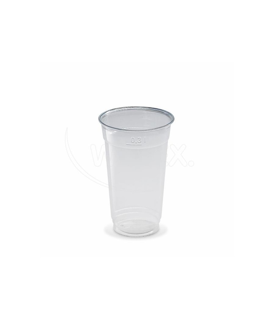 Plastový pohár PET 300ml, TRANSPARENTNÝ, 78mm, 50ks/bal