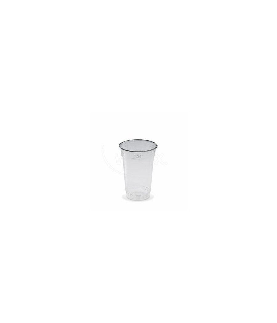 Plastový pohár PET 250ml, TRANSPARENTNÝ, 78mm, 50ks/bal