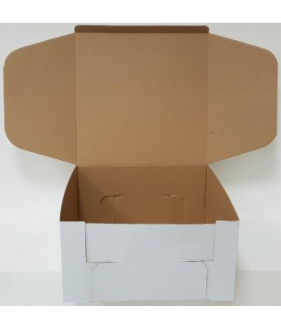 Tortová krabica, BIELA, 35 x 35 x 18cm, 1 kus