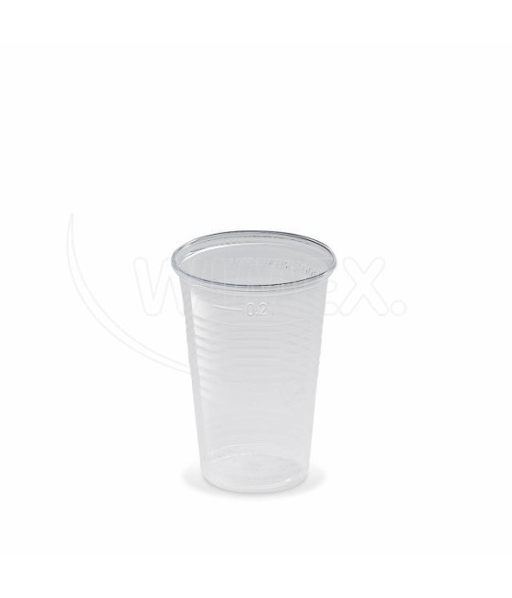 Plastový pohár  PP 200ml, TRANSPARENTNÝ, 70mm, 100ks/bal