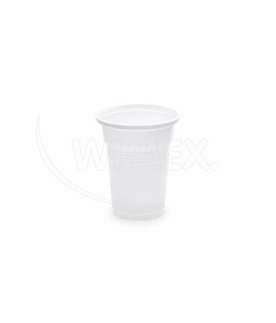 Plastový pohár PP 100ml, BIELY, 57mm, 100ks/bal