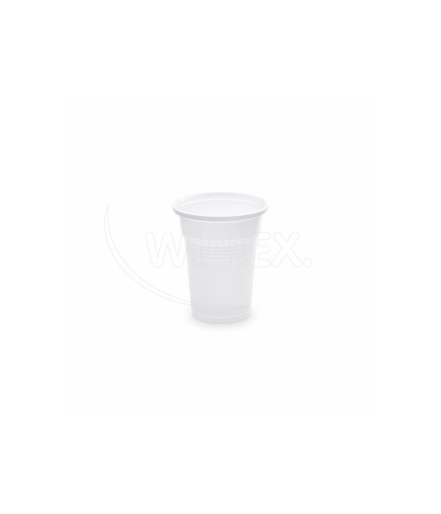 Plastový pohár PP 100ml, BIELY, 57mm, 100ks/bal