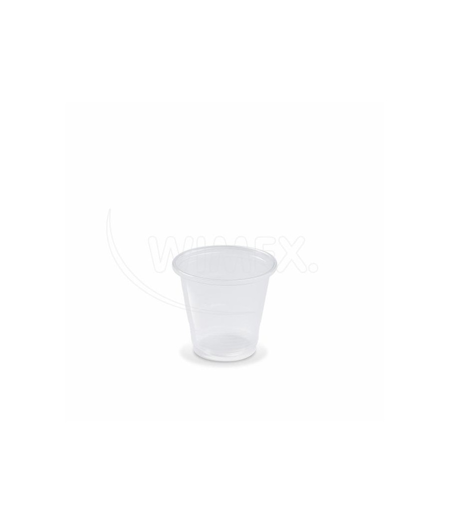 Plastový pohár PP 80ml, PRIESVITNÝ, 57mm, 100ks/bal